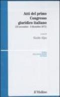 Atti del primo Congresso giuridico italiano (25 novembre-8 dicembre 1872)