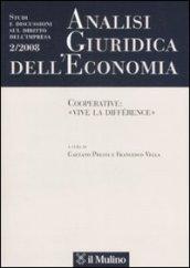 Analisi giuridica dell'economia (2008). 2.Cooperative: «vive la différence»