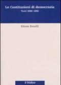 Le costituzioni di democrazia. Testi 1689-1850