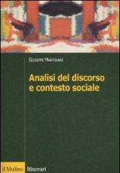 Analisi del discorso e contesto sociale