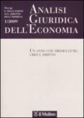 Analisi giuridica dell'economia (2009): 1