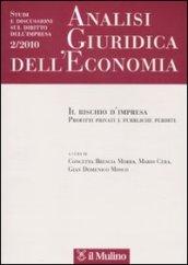 Analisi giuridica dell'economia (2010). 2.Il rischio d'impresa. Profitti privati e pubbliche perdite