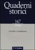 Quaderni storici (2014). 3.Fiscalità e cittadinanza