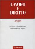 Lavoro e diritto (2015). 2.