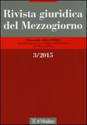 Rivista giuridica del Mezzogiorno (2015). 3.