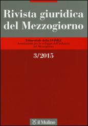 Rivista giuridica del Mezzogiorno (2015). 3.