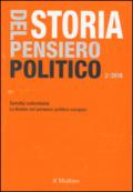 Storia del pensiero politico (2016). 2.
