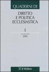 Quaderni di diritto e politica ecclesiastica (2016). 1.