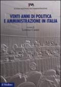 Venti anni di politica e amministrazione in Italia