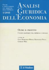 Analisi giuridica dell'economia (2018). Vol. 1