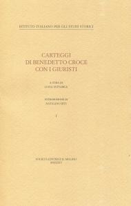 Carteggi di Benedetto Croce con i giuristi