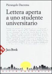 Lettera aperta a uno studente universitario