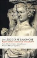 La legge di re Salomone. Ragione e diritto nei discorsi di Benedetto XVI