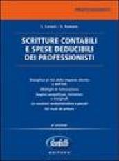 Scritture contabili e spese deducibili dei professionisti