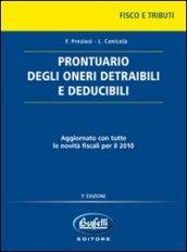 Prontuario degli oneri detraibili e deducibili