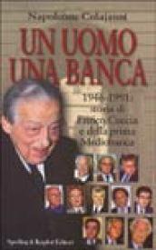 Un uomo una banca