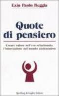 Quote di pensiero. Creare valore nell'era relazionale: l'innovazione nel mondo assicurativo