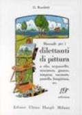 Manuale per i dilettanti di pittura a olio, acquarello, miniatura, guazzo, tempera, encausto, pastello, fotopittura ecc.