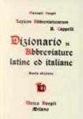 Dizionario di abbreviature latine ed italiane