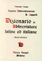 Dizionario di abbreviature latine ed italiane