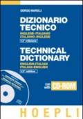 Dizionario tecnico inglese-italiano, italiano-inglese. Con CD-ROM