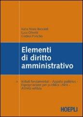 Elementi di diritto amministrativo. Istituti fondamentali. Appalto pubblico. Espropriazione per pubblica utilità. Attività edilizia