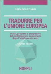 Tradurre per l'unione europea