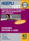 Hoepli test. Esercizi svolti e commentati per i test di ammissione all'università. 3.Economia, Bocconi e Luiss