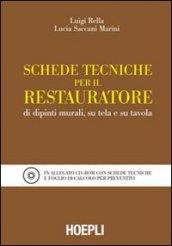 Schede tecniche per il restauratore di dipinti murali, su tela e su tavola. Con CD-ROM