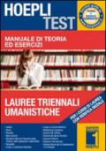 Manuale di teoria ed esercizi lauree triennali umanistiche. Per i corsi di laurea con verifica iniziale