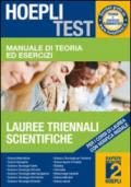 Manuale di teoria ed esercizi lauree triennali scientifiche. Per i corsi di laurea con verifica iniziale