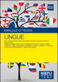 Hoepli Test. Lingue. Manuale di teoria. Per la preparazione ai test di ammissione ai corsi di laurea triennale in lingue...