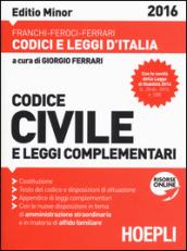 Codice civile e leggi complementari. Ediz. minore