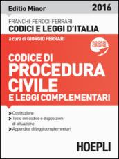 Codice di procedura civile e leggi complementari. Ediz. minore