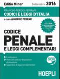 Codice penale e leggi complementari. Settembre 2016. Ediz. minore