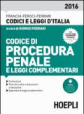 Codice di procedura penale e leggi complementari 2016