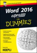 Word 2016 espresso For Dummies