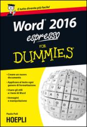 Word 2016 espresso For Dummies