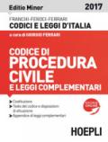 Codice di procedura civile e leggi complementari. Ediz. minore