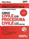 Codice civile e di procedura civile e leggi complementari. Ediz. minore