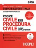 Codice civile e di procedura civile e leggi complementari. Ediz. minore