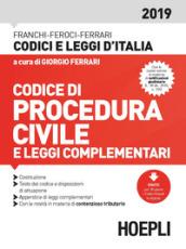 Codice di procedura civile e leggi complementari 2019