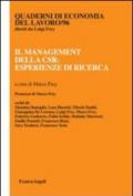 Il management della CSR: esperienze di ricerca