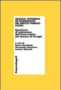 Qualità, efficienza ed economicità nei servizi pubblici locali. Esperienze di valutazione dell'Osservatorio del comune di Perugia