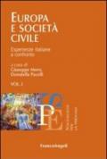 Europa e società civile. Esperienze italiane a confronto. 1.