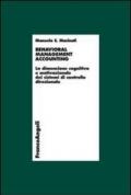 Behavioral management accounting. La dimensione cognitiva e motivazionale dei sistemi di controllo direzionale