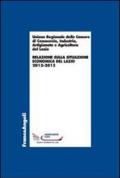 Relazione sulla situazione economica del Lazio 2012-2013