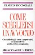 Come scegliersi un avvocato. Cosa chiedergli, come comportarsi, cosa attendersi: guida pratica e ragionata