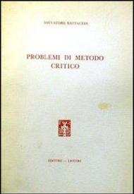 Problemi di metodo critico