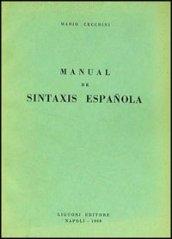 Manuale de sintaxis espanola